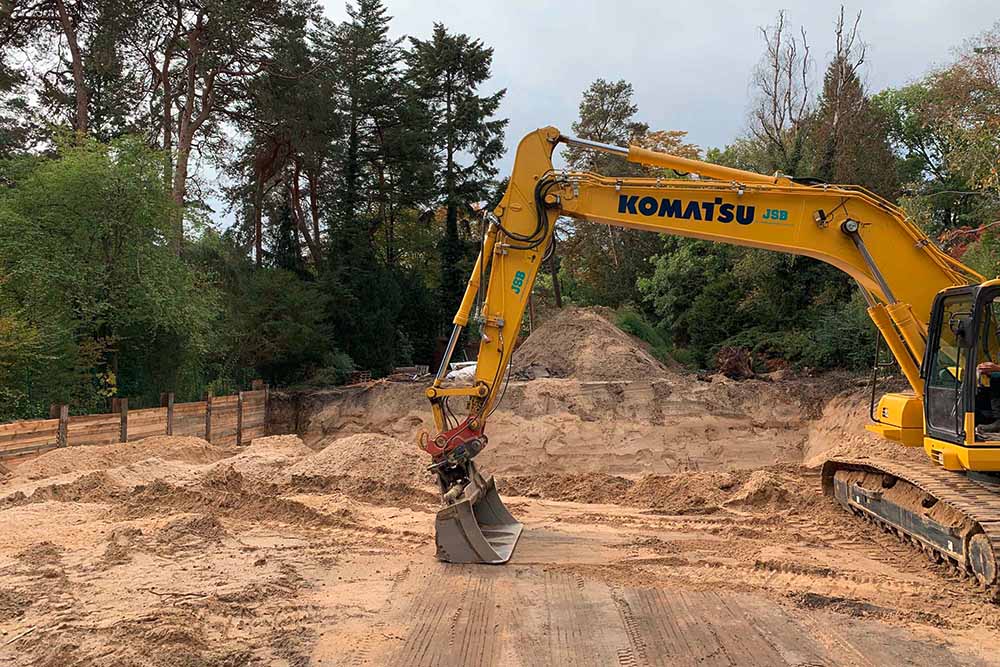Baustelle, Projekt Max-Eyth-Straße Berlin - Generalunternehmer Mastiok Bau