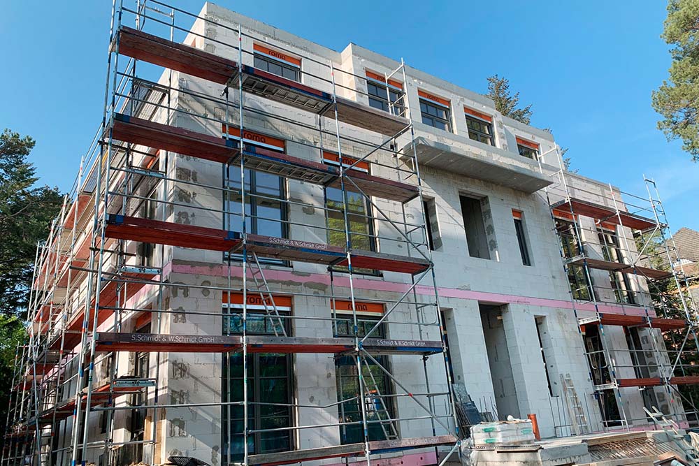 Baustelle, Projekt Max-Eyth-Straße Berlin - Generalunternehmer Mastiok Bau