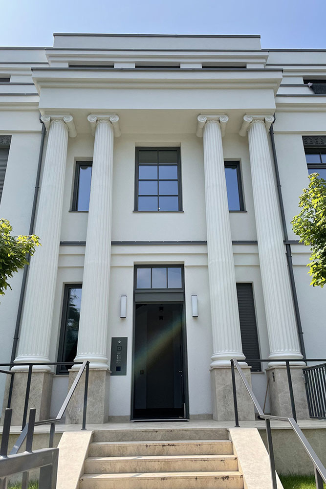 Eingangsportal - Projekt Max-Eyth-Straße Berlin - Generalunternehmer Mastiok Bau