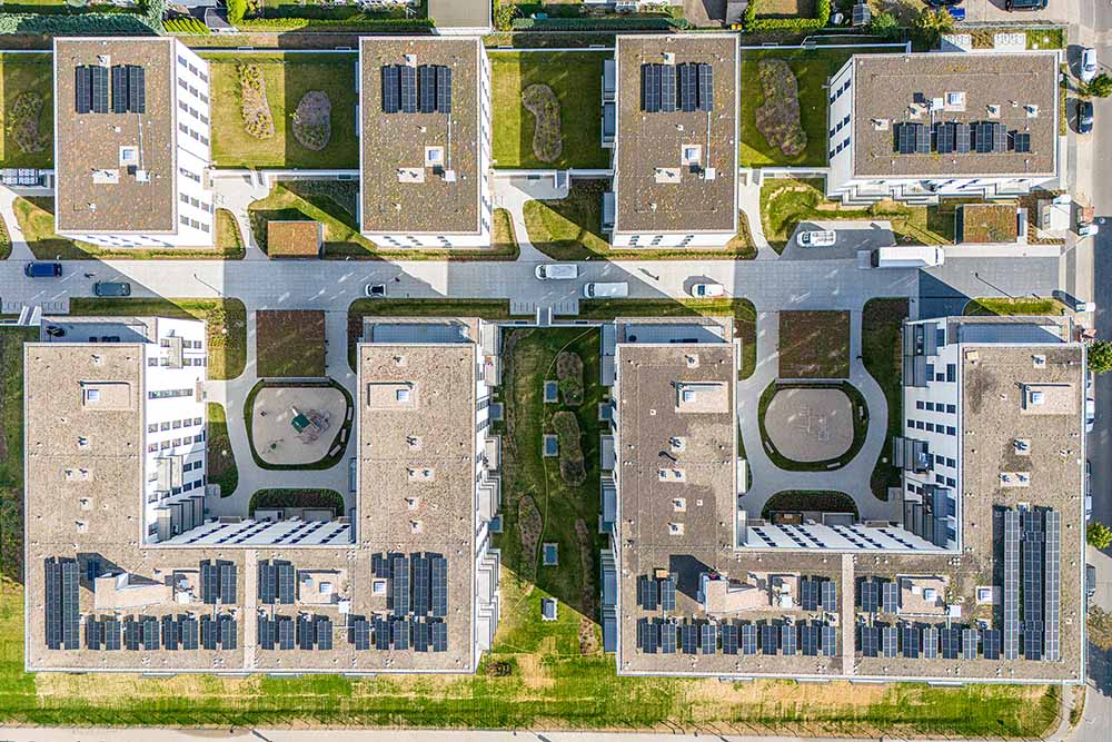 Bauprojekt Nine West Living in Berlin - Generalunternehmer: Mastiok Bau - Draufsicht