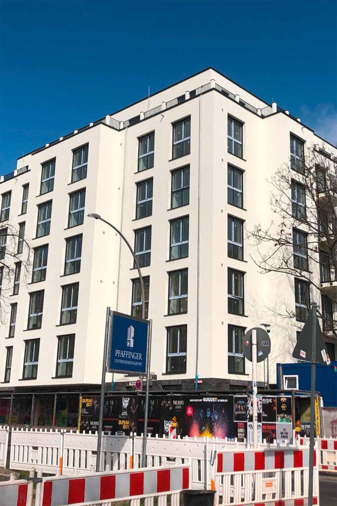 Immobilienprojekt Wextraße in Berlin, Generalunternehmer: Mastiok Bau - Außenfassade