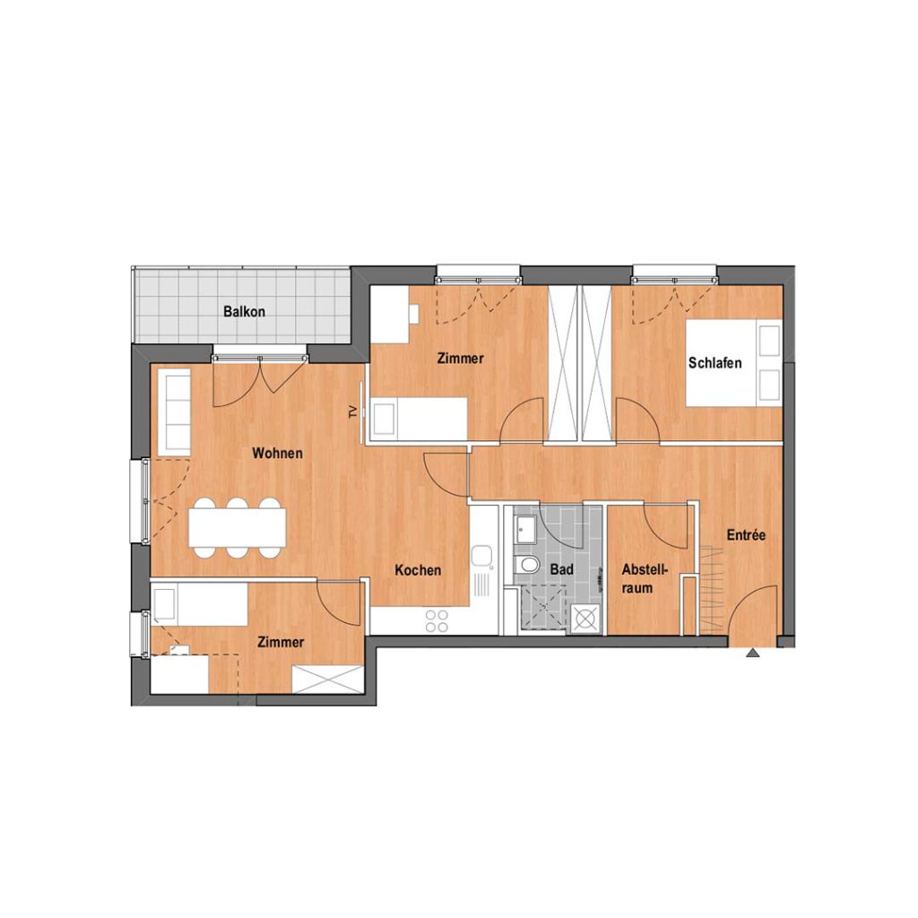 Grundriss Mastiok Bau - Projekt Vitalquartier Elstal