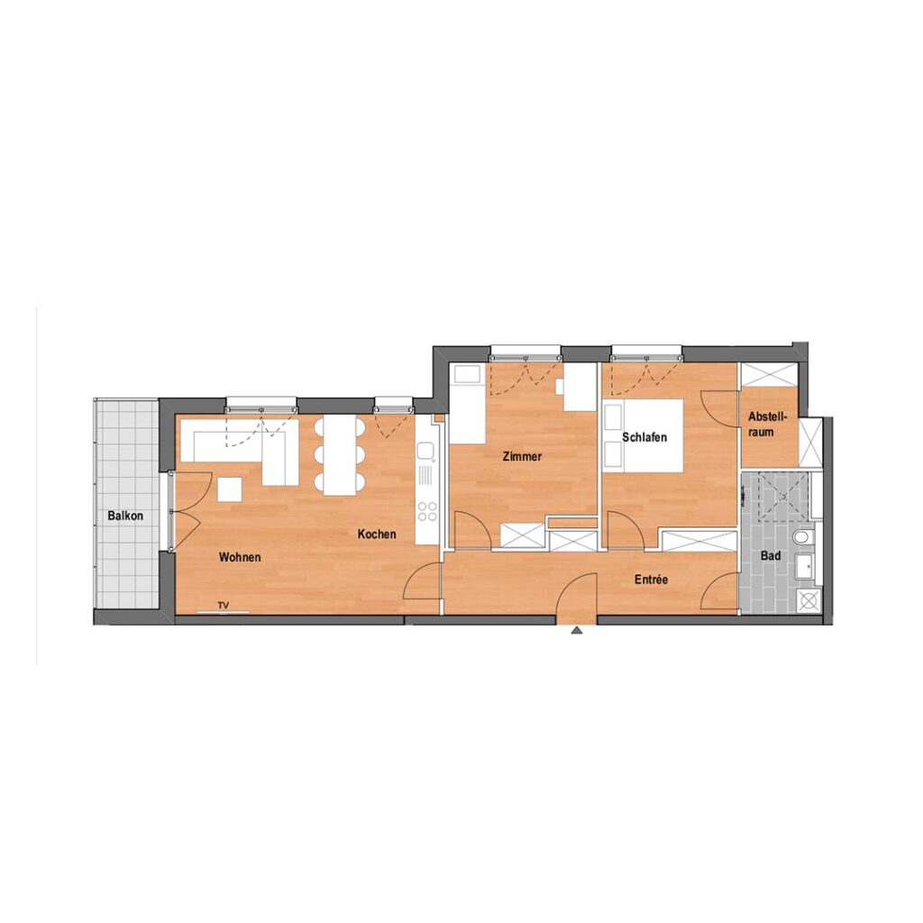 Grundriss Mastiok Bau - Projekt Vitalquartier Elstal