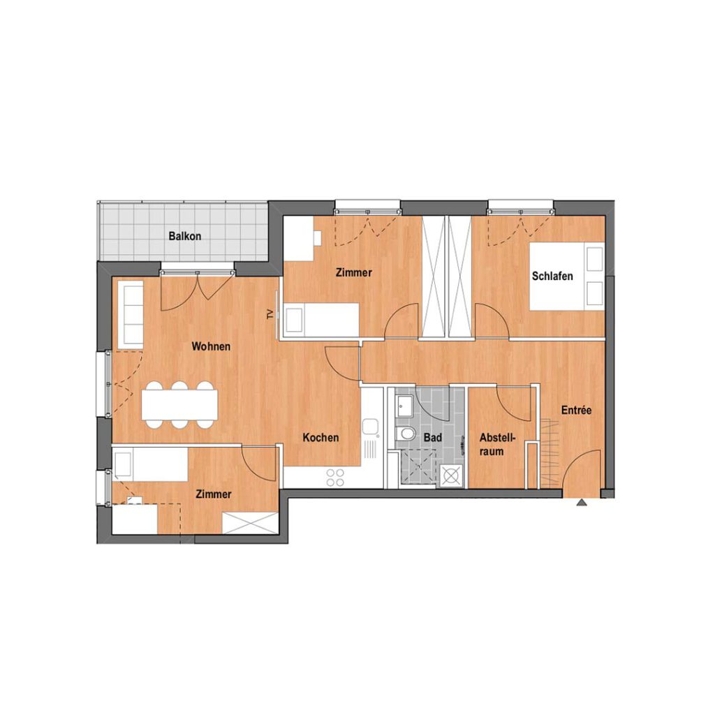 Grundriss Mastiok Bau - Projekt Vitalquartier Elstal