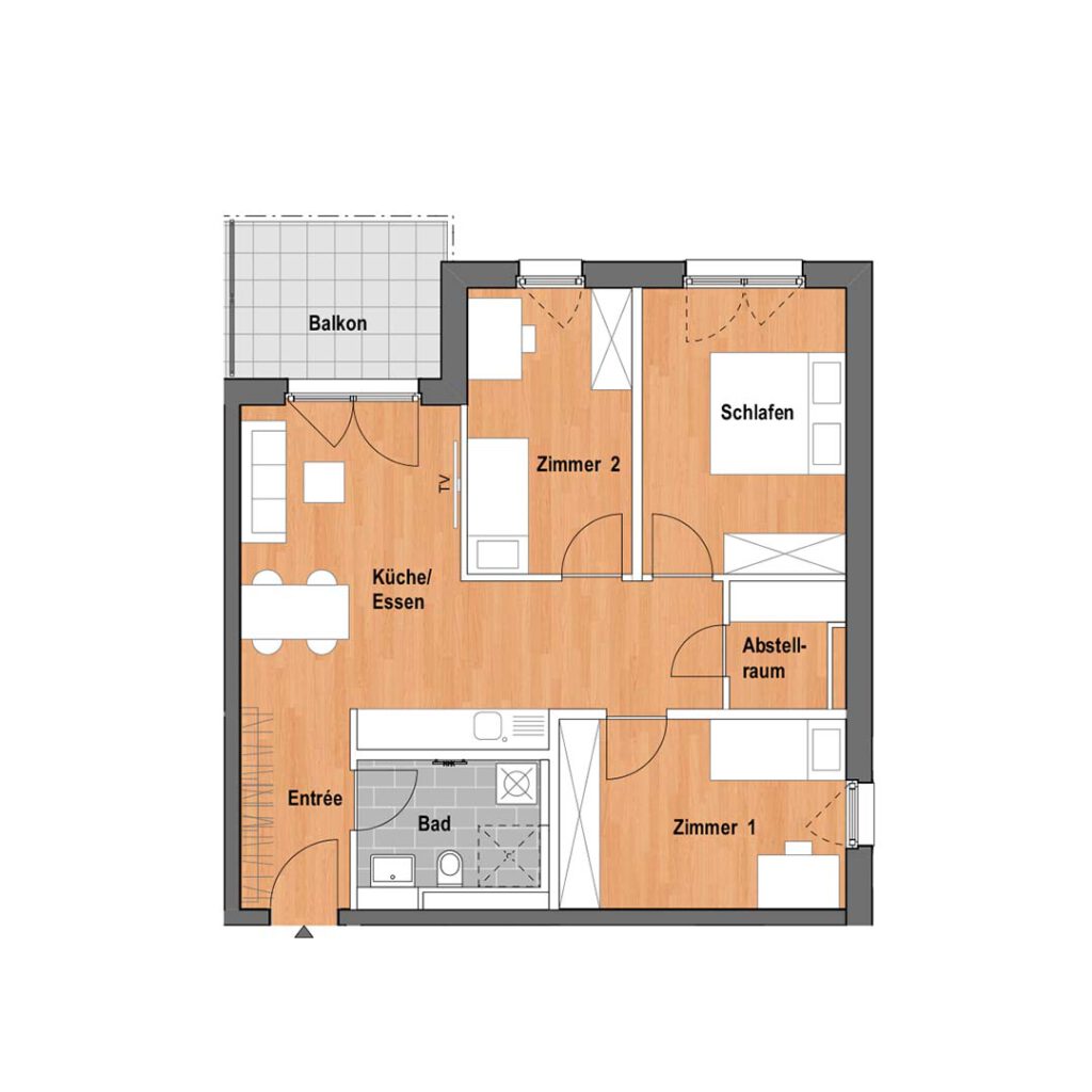 Grundriss Mastiok Bau - Projekt Vitalquartier Elstal
