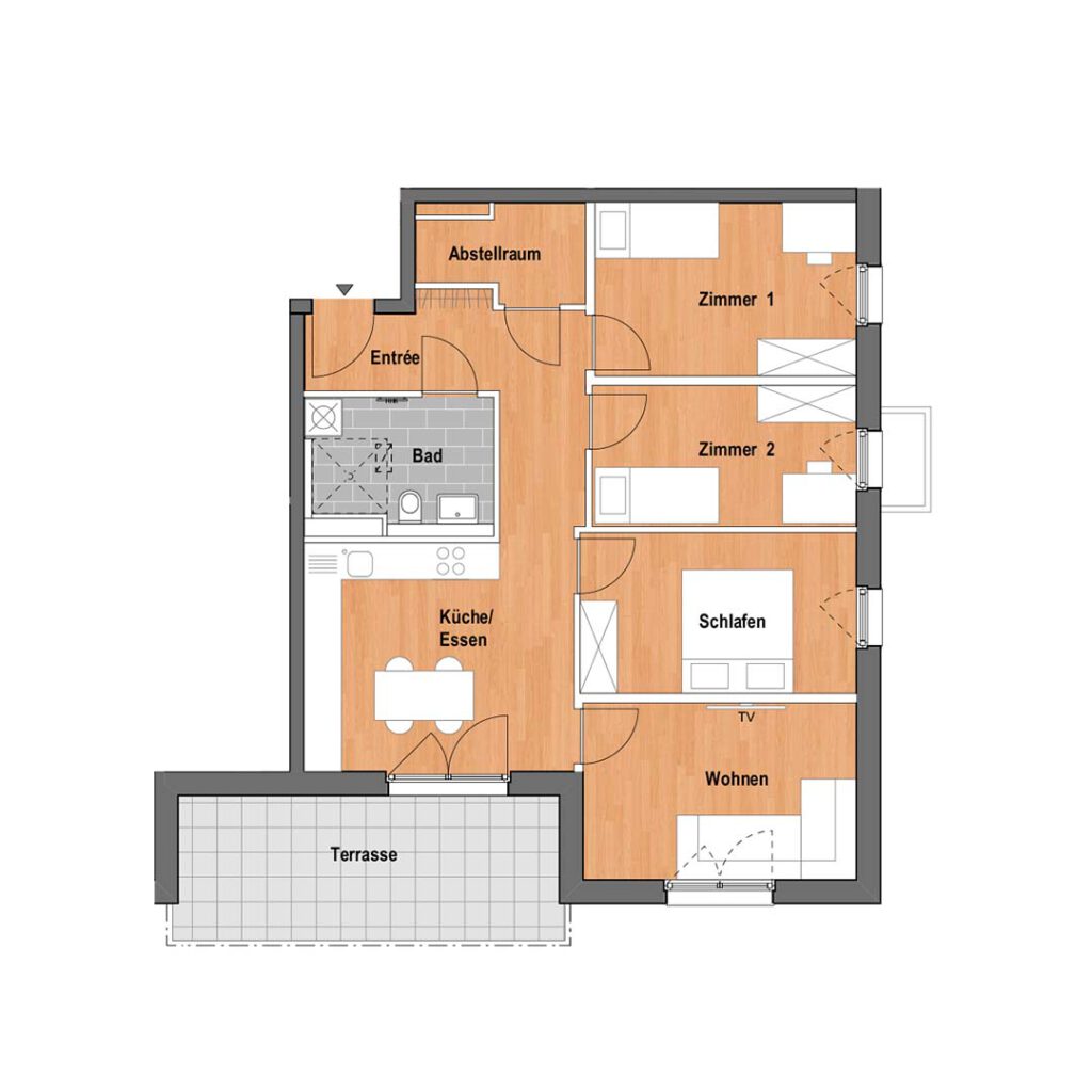 Grundriss Mastiok Bau - Projekt Vitalquartier Elstal