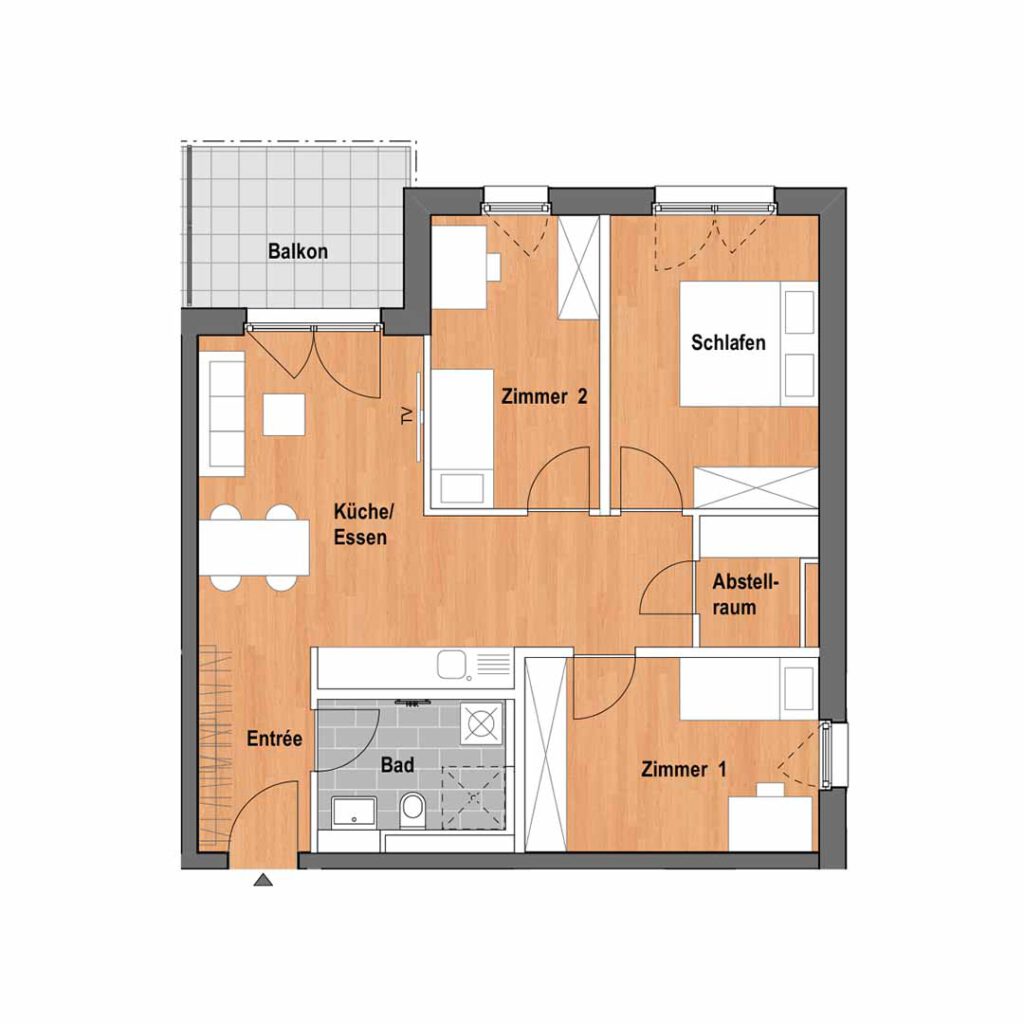 Grundriss Mastiok Bau - Projekt Vitalquartier Elstal