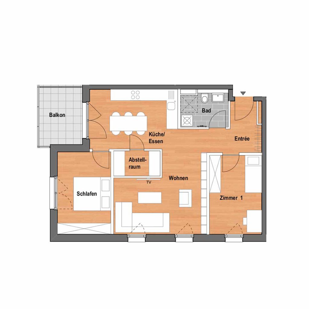 Grundriss Mastiok Bau - Projekt Vitalquartier Elstal