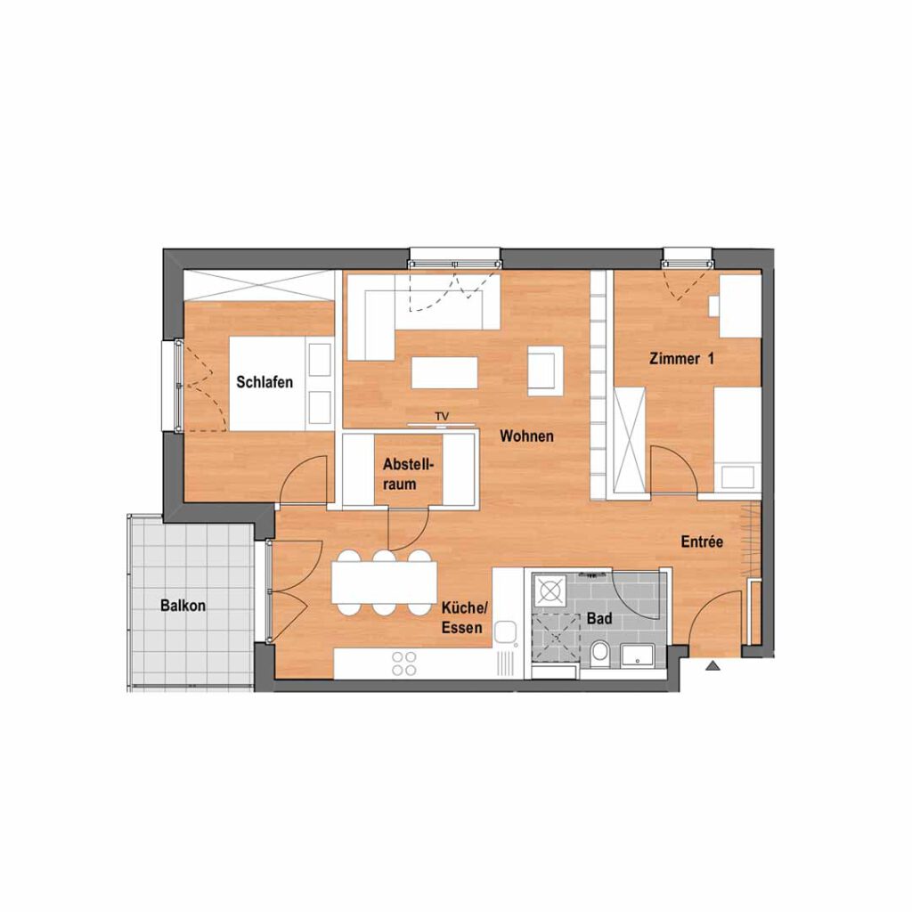 Grundriss Mastiok Bau - Projekt Vitalquartier Elstal