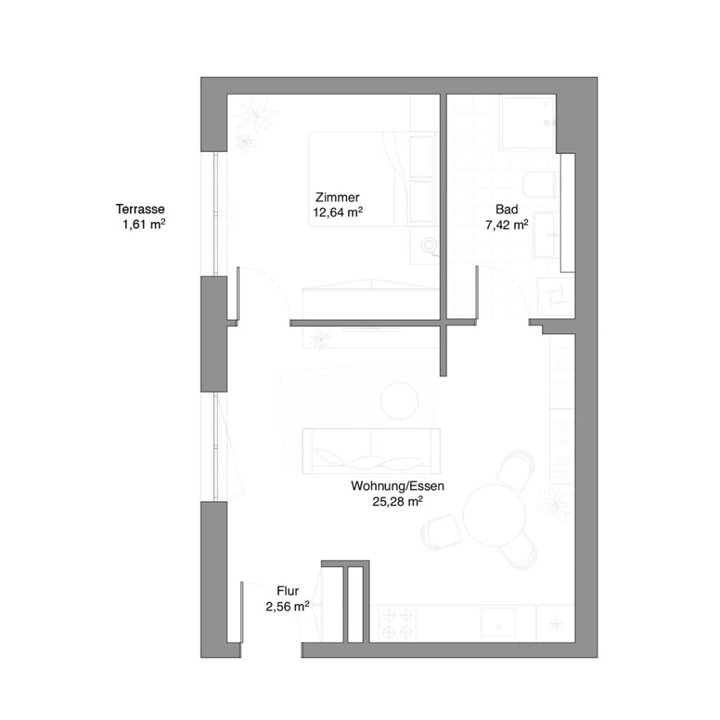 Wexstraße 27 - 2 Zimmer Wohnung