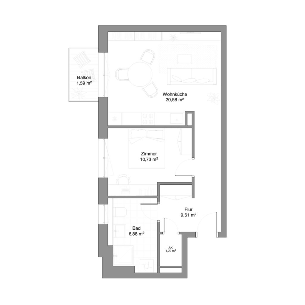 Wexstraße 27 - 2 Zimmer Wohnung