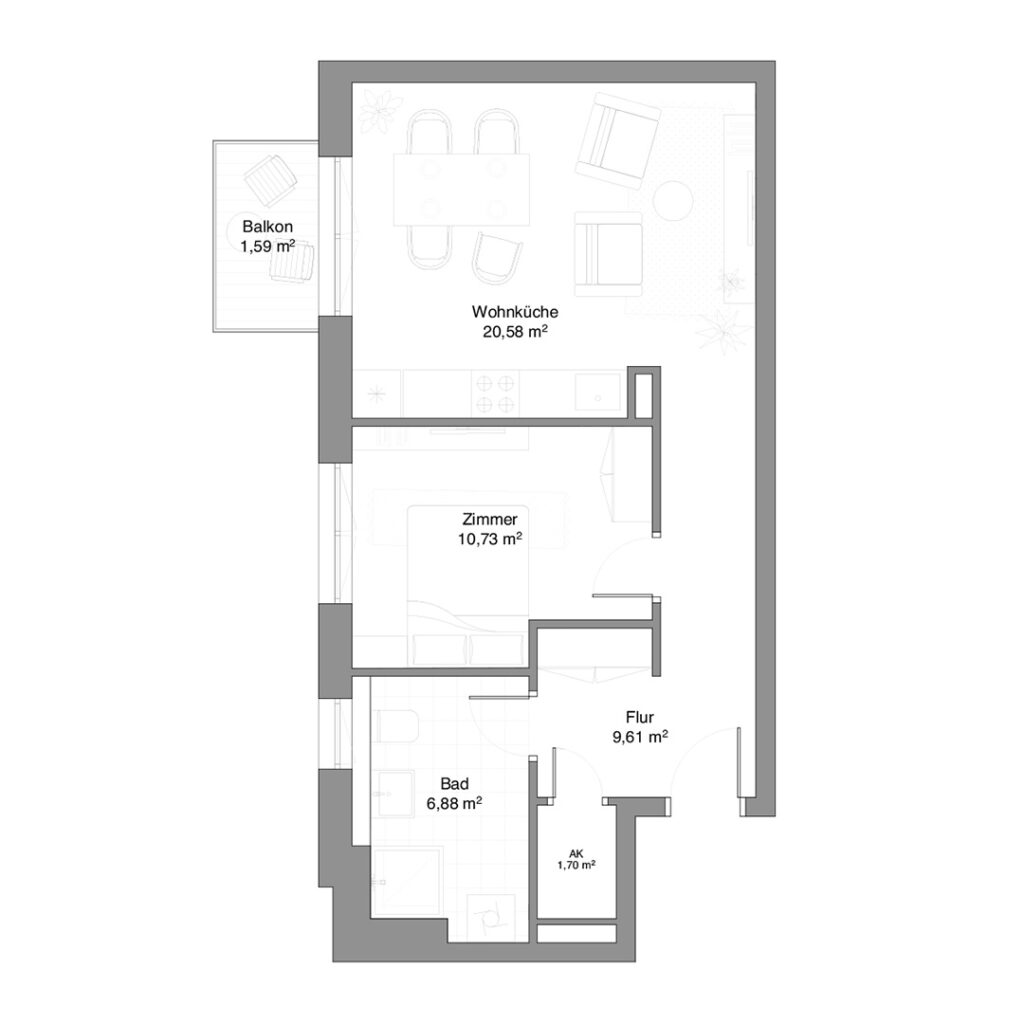 Wexstraße 27 - 2 Zimmer Wohnung