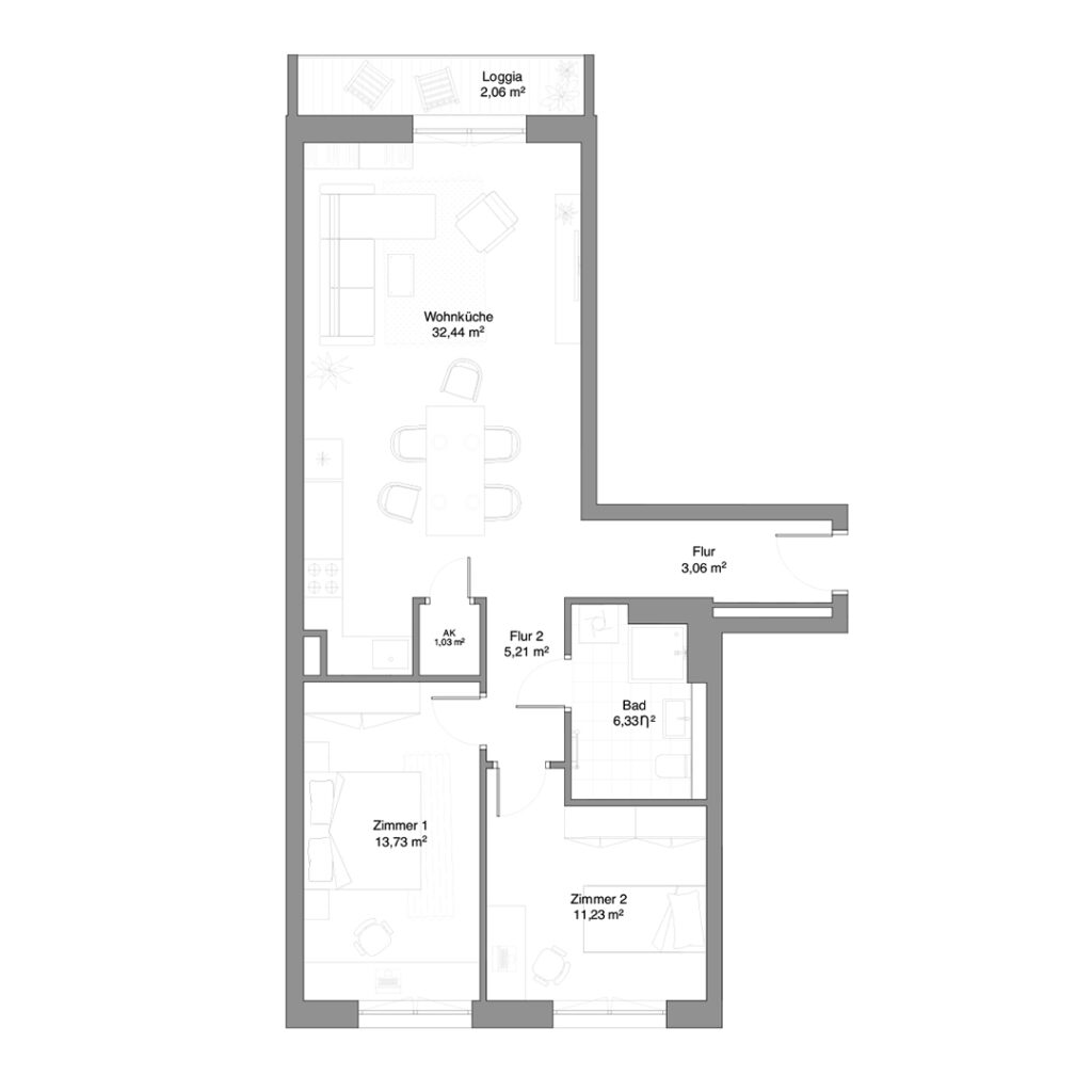 Wexstraße 27 - 3 Zimmer Wohnung