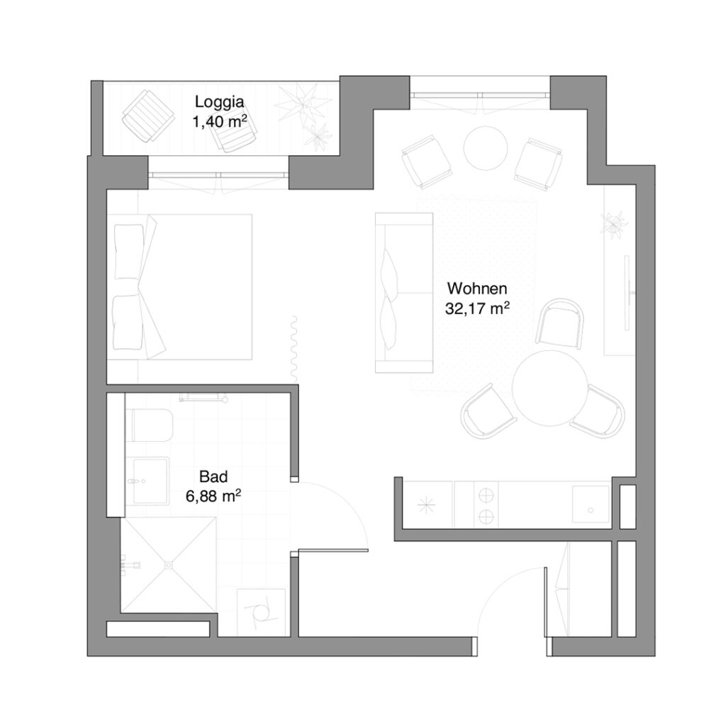 Wexstraße 27 - 1 Zimmer Wohnung