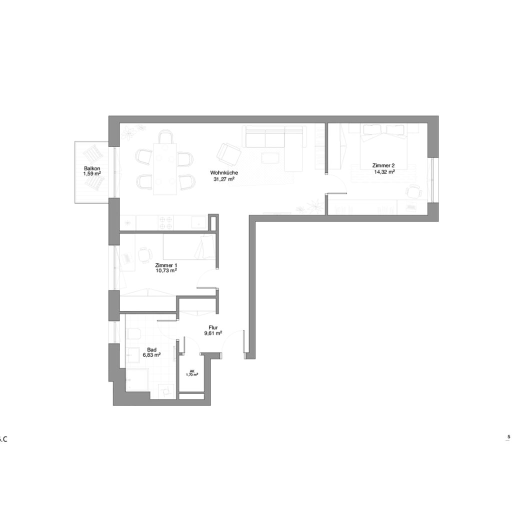 Wexstraße 27 - 3 Zimmer Wohnung